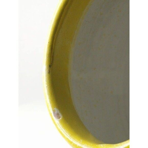 Bitossi Pottery Yellow Glazed Pot Signed by Aldo Londi 1960 Italian Signed Vase - Picture 6 of 13